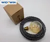 Flexible Grey Vintage Twisted Fabic Lighting Cable 2 Core Electrical Light Wires