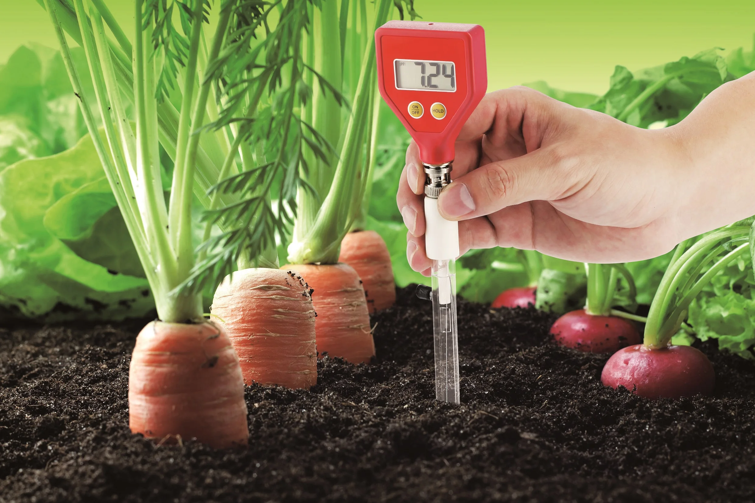 Digital Ph Meter Soil Moisture Monitor Sunlight Tester For Gardening
