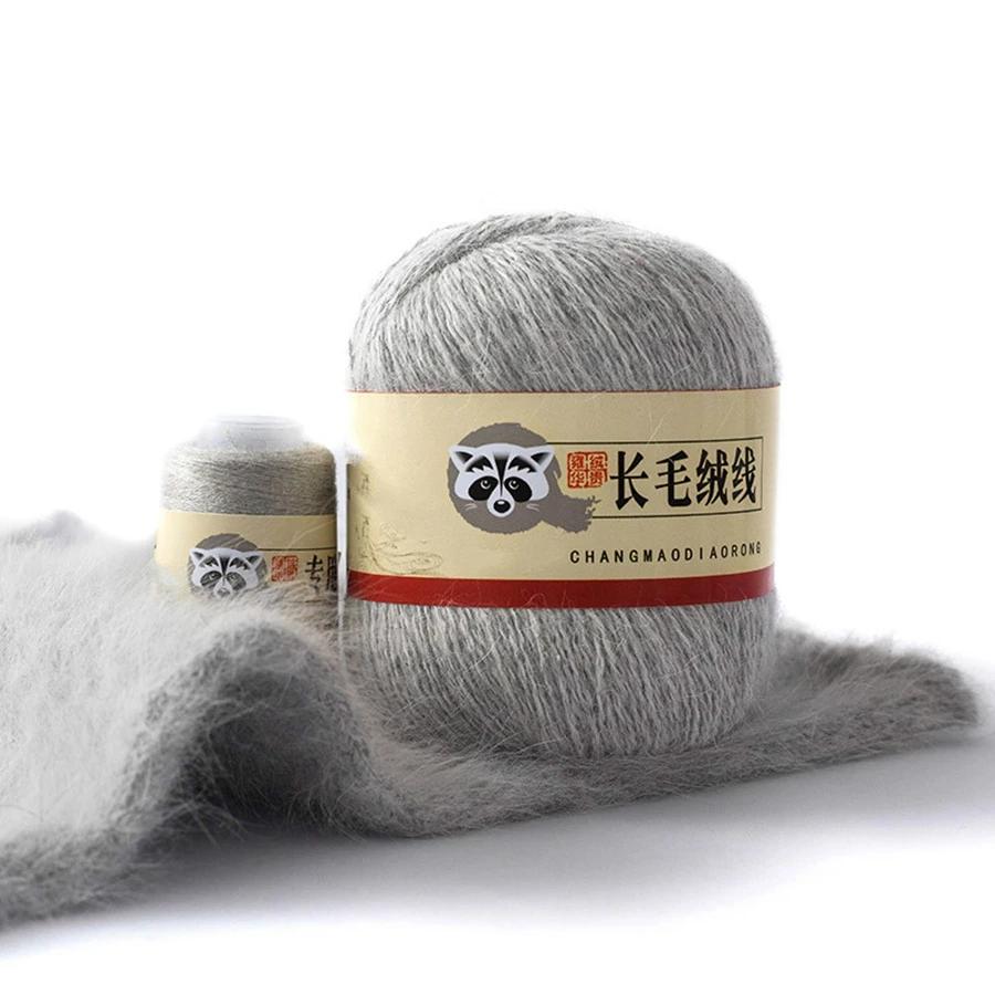 
COOMAMUU Soft Fluffy Hand Knitting Yarn Warm Luxury Long Plush Mink Yarn for Hand Crocheting Hat Scarves Yarn for Women Men  (62206893854)