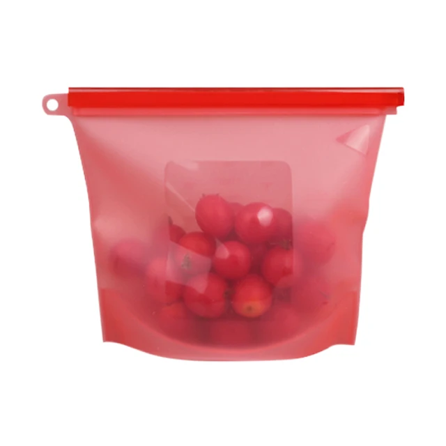 

Factory Wholesale Refrigerator Fresh Keeping Reusable Silicone Food Storage Bag, Any pantone color