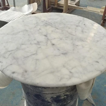 White carrara marble table tops