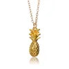 Promotion Gift Fashion Women Necklaces Jewelry Accessories Pineapple Simple Tropical Chain Charm Pendant Necklace