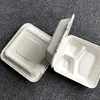 100% compostable disposable dinnerware sets sugarcane clamshell