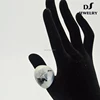 Fashion wholesale american painting resin flower jade men's ring for man