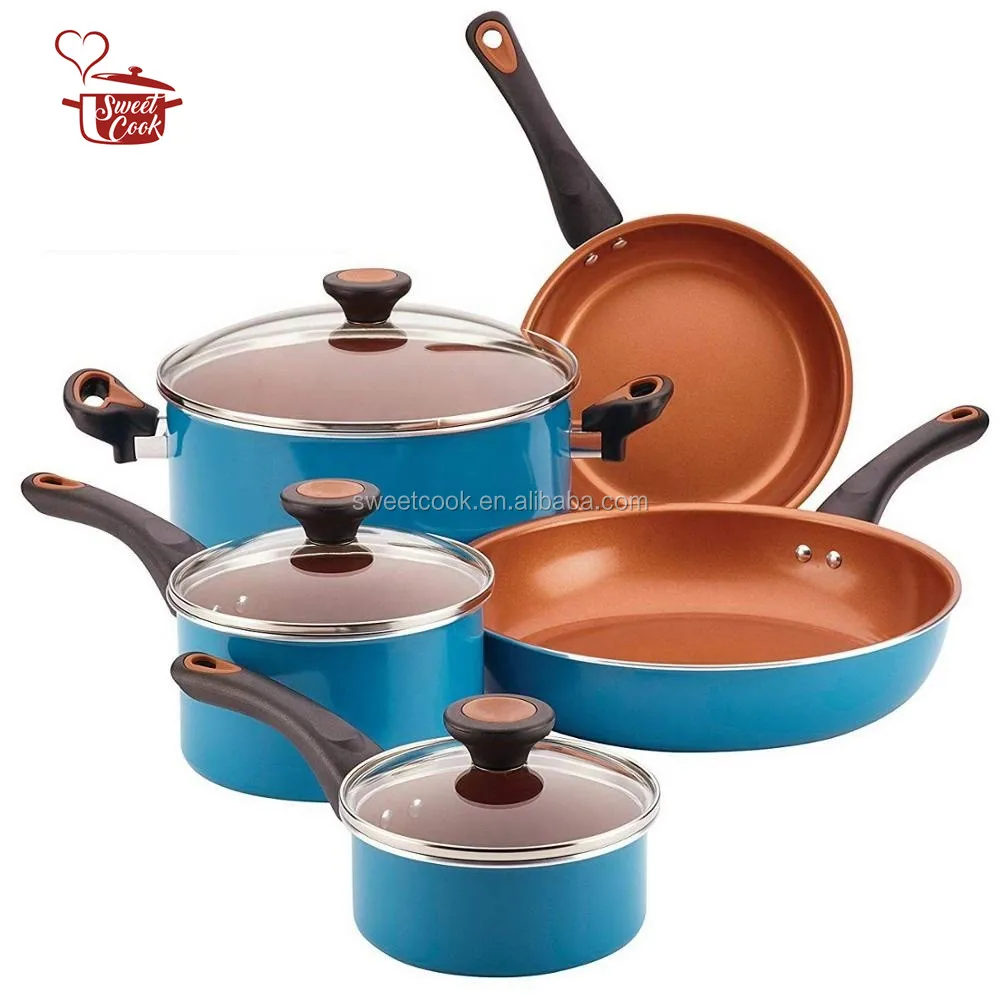 enamel pots and pans