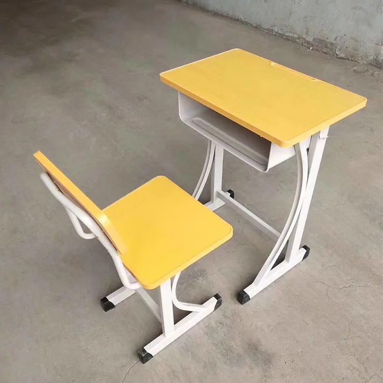 Used School Furniture Classroom Student Desk With Panel Saudi Arabia