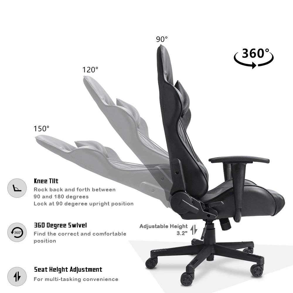 Ergonomic PU Office Chair Swivel Chair Height adjustable Office Sofa Sillas