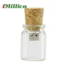 Collectable Drift bottles cute and delicate glass bottle thumb pendrive glass bottle wooden cork 2GB thumb pendrive u disk