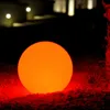 40cm Outdoor furniture hot sale glowing up rechargeable 16 color change decorative led lighted balls