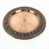 Popular 30CM / 13inch Metal Type charger plates Copper Wedding decorate Charger plate