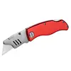 Safety lock-back stainless steel ergonomic handle folding utility knife