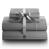 Home Textile wholesale doubl single quilted 4 pcs luxury king size bed sheet set 100% cotton bed sheet set