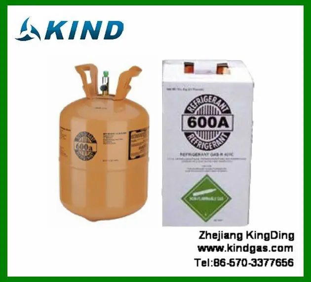 6kg Disposable Cylinder Isobutane Hydrocarbon Gas Refrigerant R600a