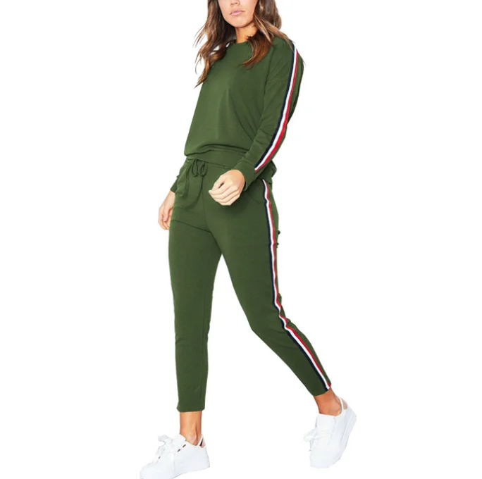 

2019 Autumn new style blank sweat suits women's clothes casual sportswear long sleeve tracksuits