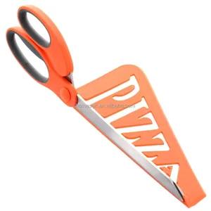 Image of Homesen 9 inch Sharp Stainless Steel Pizza Scissors With Shovel, pizza cutter scissors