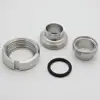 Stainless Steel SS304 SS316L Sanitary SMS Union Coupling Welded Type Union Set Food Grade Pipe Connection