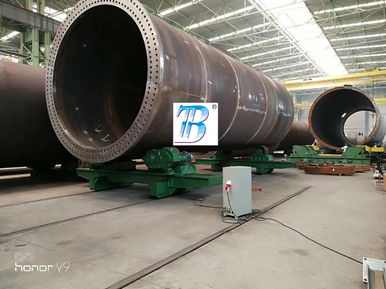 40ton 移动式钢管焊接旋转器/风力塔焊接用焊接辊