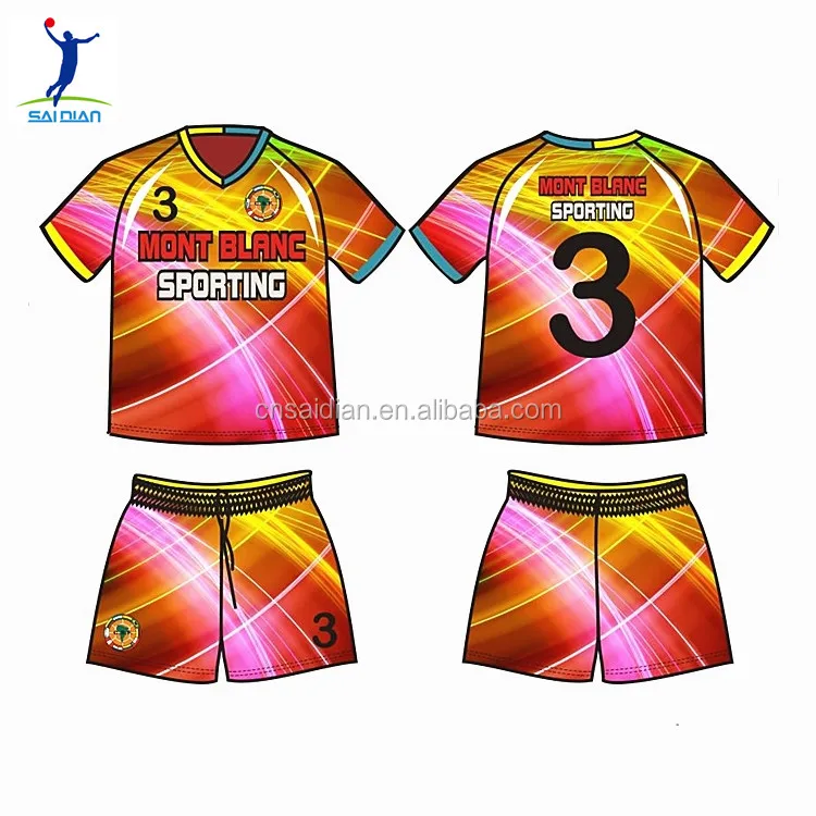 

Wholesale Custom Design football soccer jersey wear kit for kids, Custom color