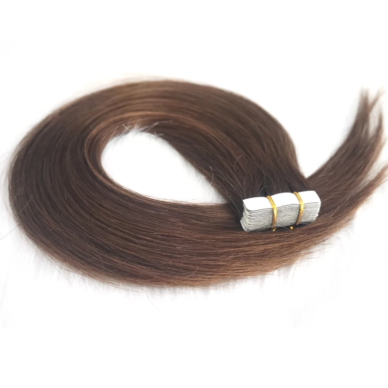 

Wholesale Double Drawn Remy Hair Extension Tape In Skin Weft Tape In Hair Extensions Virgin Tape human Hair WG