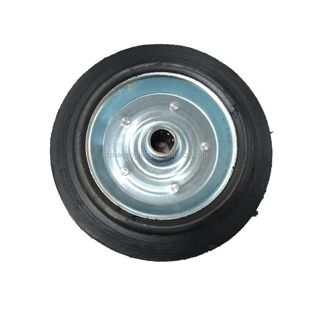 
10 inch industry solid rubber wheel 250/50-130 with roller bearing 