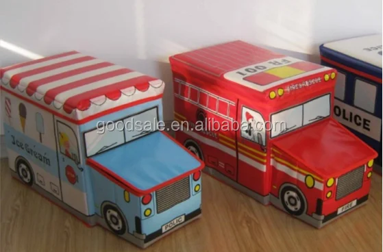 Taburete De Almacenamiento Plegable De Estilo Popular Para Niños,Caja