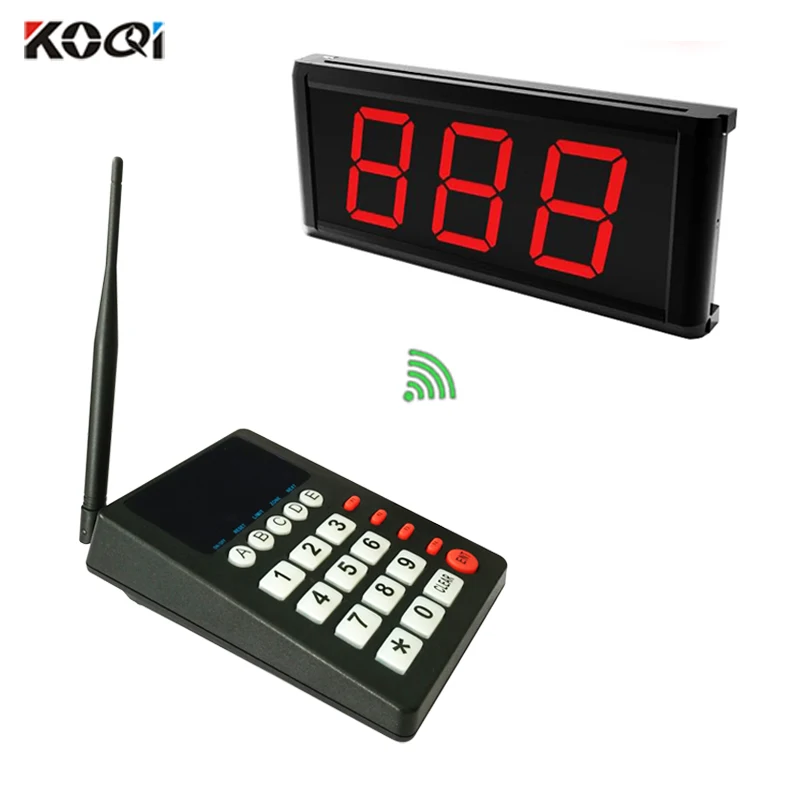 

KOQI LIMITED queuing machine calling system call pad number display screen Queue management system for bank service center