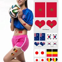 

customized country flag temporary tattoos for face