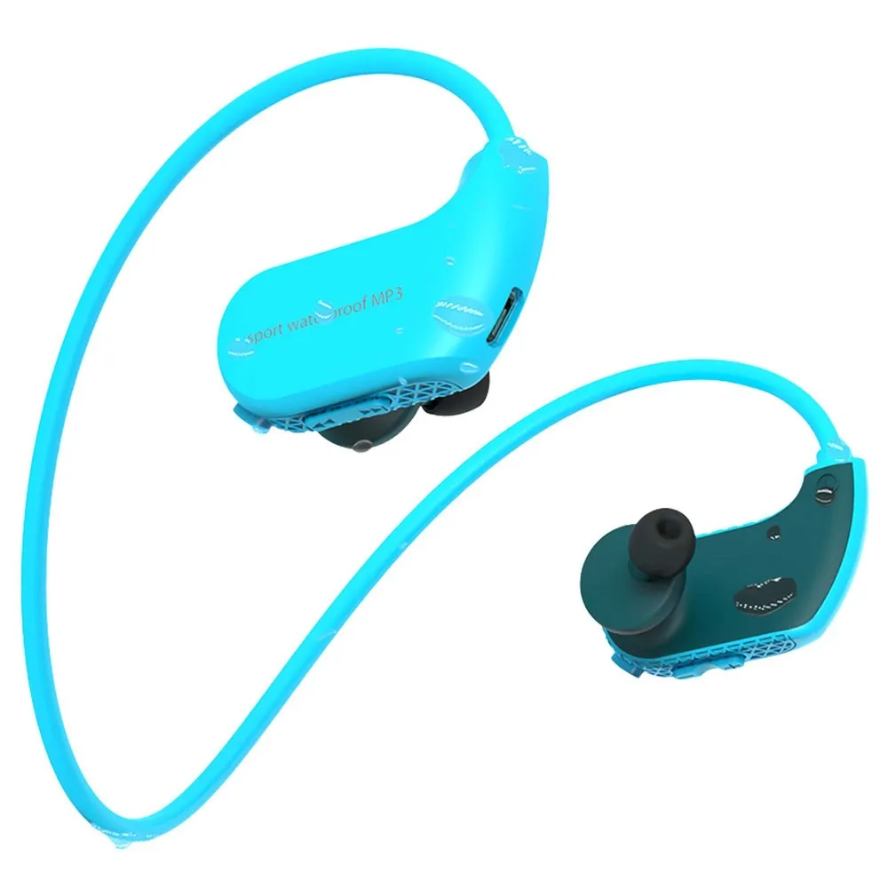 

New Outdoor IPX8 Dustproof Waterproof MP3 Player Sport MP3 Headphone HiFi Music 8G Memory Swimming Diving Running Earphones