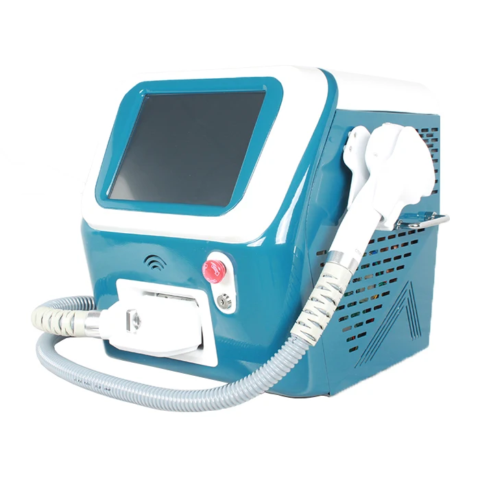 

2019 Lasted Design 755Nm 808nm 1064nm portable diode laser permanent hair removal machine price with CE, Blue/glod/white