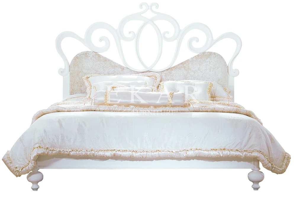 Cheap Chinese Wooden Beds Furniture / Italian Style Bedroom Furnitures