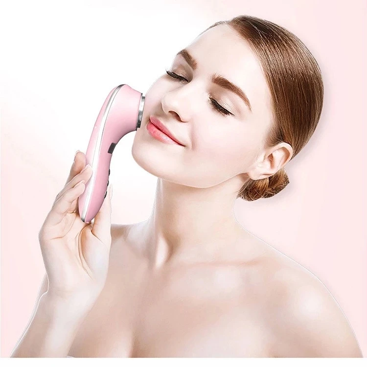 

High Frequency Galvanic Removing Wrinkle Facial Massager Home Use Iontophoresis Machine Face Multi-function Beauty Equipment 5W, White/pink