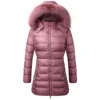 Custom New Arrival Thicken Zipper Up Long Sleeve Hooded Outwear Winter Women Casual Jackets