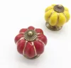 single hole cabinet door ceramic pull handle and pumpkin knobs