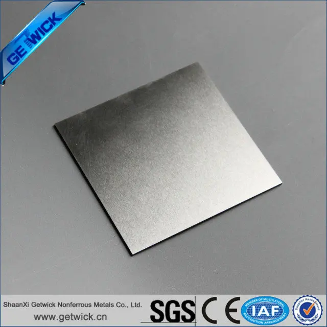 18 zeigen ASTM B551 99,9% Zirkonium Platte bei GETWICK in persönliche angepasst
