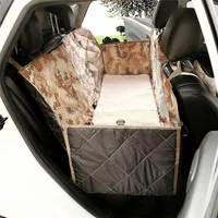 

Universal Outdoor Quitled Waterproof Dog Car Hammock Mesh Window Side Flaps Car dog Seat Cover With A Extra Cushion