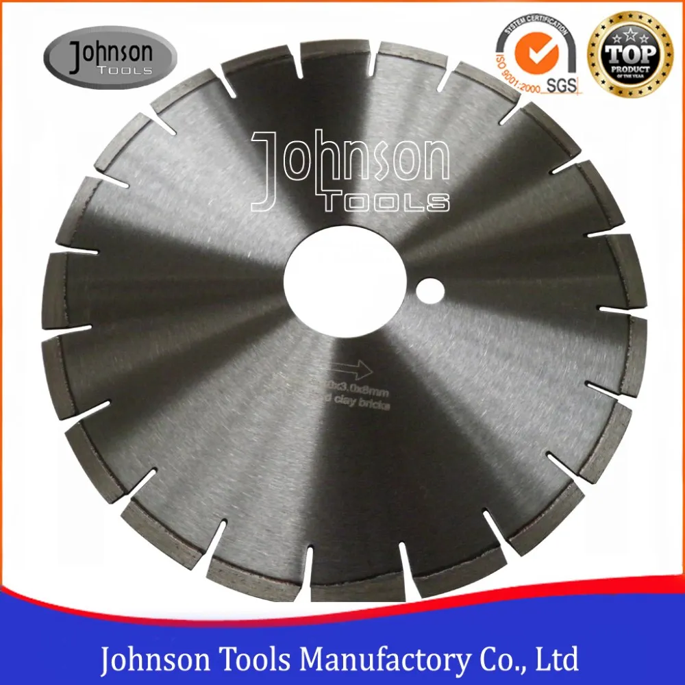 Diamond Circular Saw 300mm Clay Brick Saw Blade For Soft Hard Fired