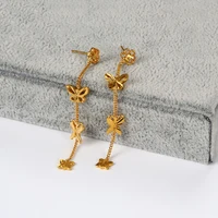 

L42144 xuping jewelry flower shape fashion long earrings women