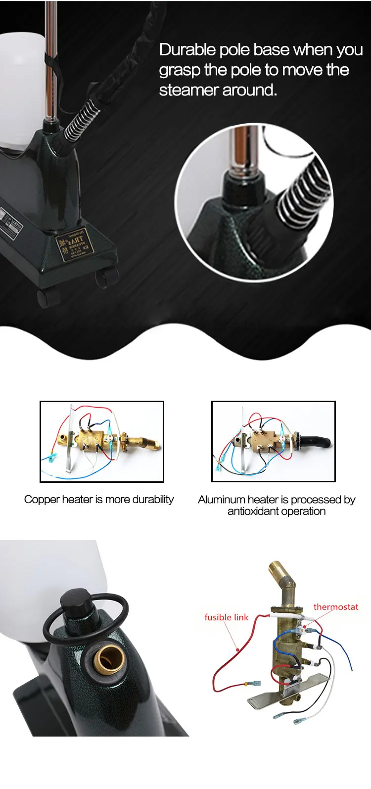 Tras E8deluxe Durable Quality Vertical Clothes Steamer Industrial