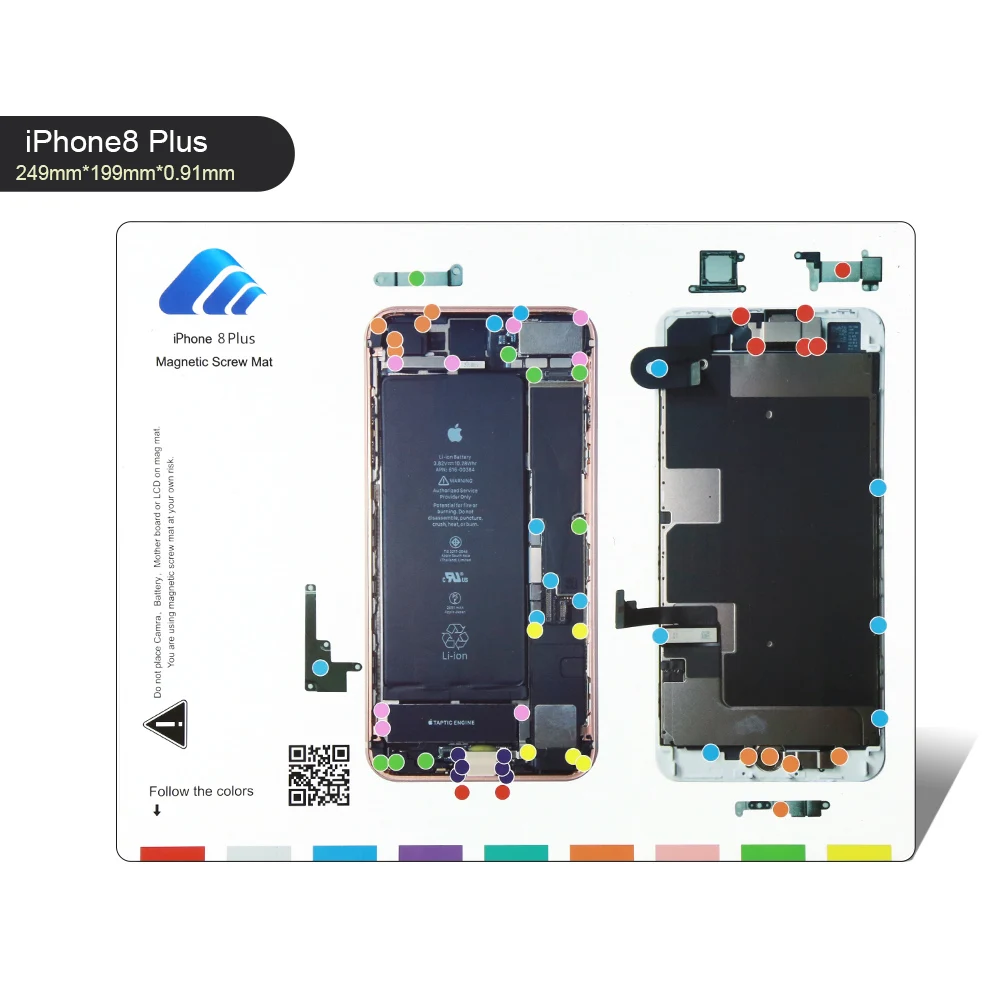 Magnetic Screw Mat For Iphone Iphohe 4 4s 5 5s 6 6 6s Repair Tool