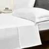 China supplier high quality 100% cotton plain hospital/hotel/home white bed sheets