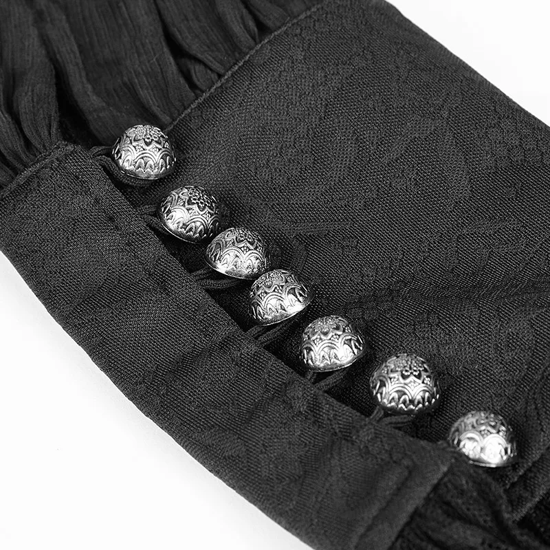 Y-739 Gothic lace puff sleeves brocade swallow-tailed men shirts