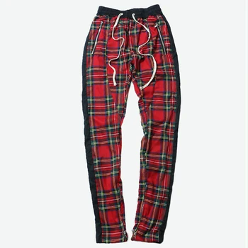 mens plaid jogger pants