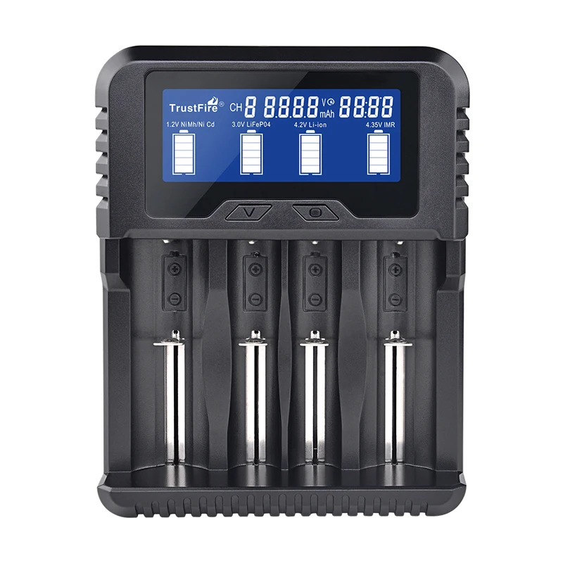 

TrustFire TR-020 4-Channels USB Type C 3.0 Battery Charger for Li-ion/IMR/INR/ICR/NiMh /NiCd Battery