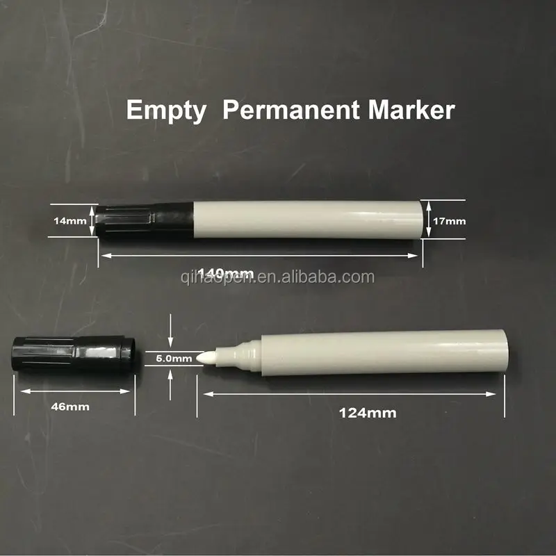 Cotton Core Dry Erase Empty Paint Marker Wholesale Plastic Barrel