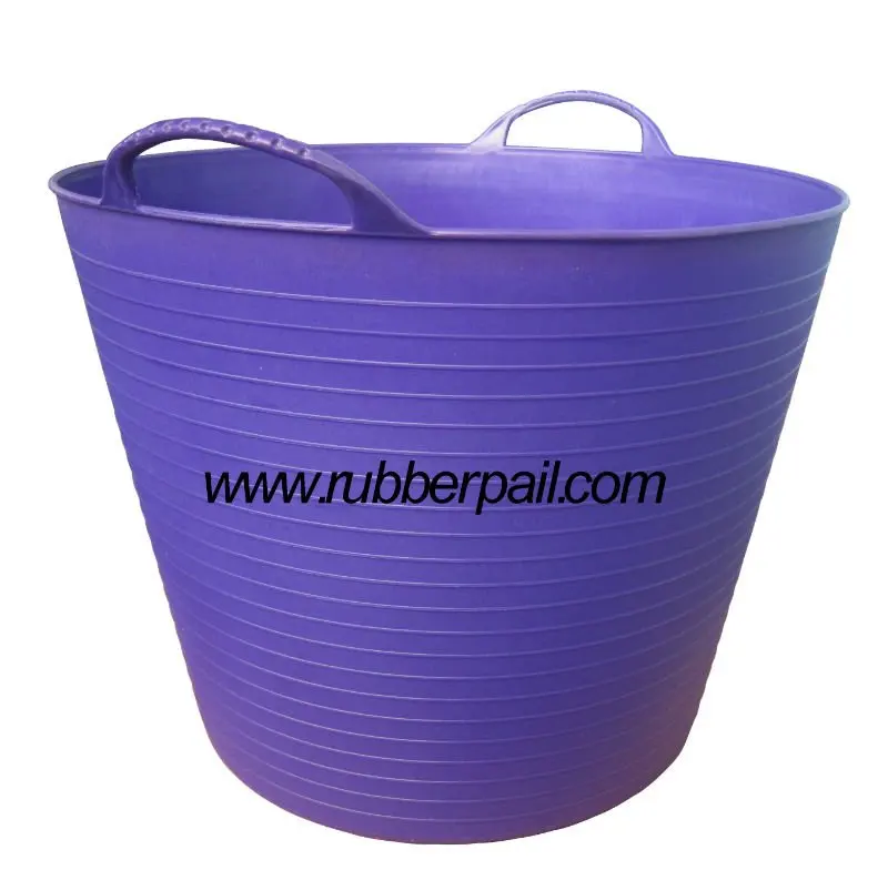 Flexible Plastic Laundry Bucket,Colorful Storage Basket