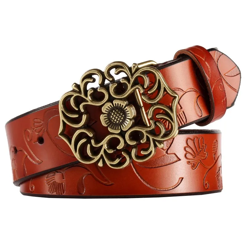 服装定制设计男士可逆皮革棘轮连衣裙腰带