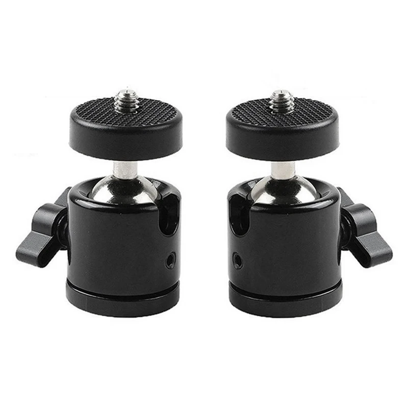 360 Swivel Camera Tripod Ball Head 1/4 Inch Screw Mount Bracket For