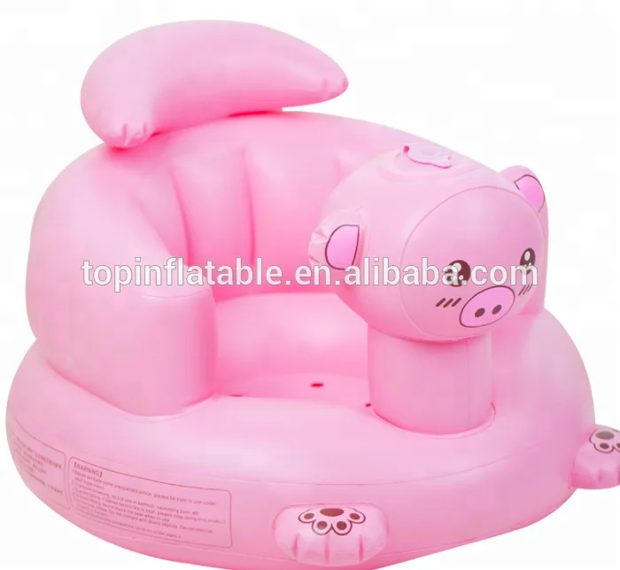 Self Inflatable Baby Chair Stool Bath Seats Dining Pushchair Portable