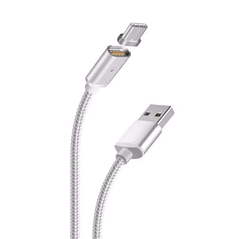 High Quality 3in1 Nylon Braided Usb C Strong Magnetic Charging Cable With Led light For Samsung /type-c /6s 7plus - ANKUX.COM