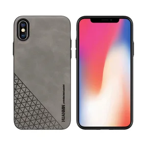 Newest Mobile Accessories For iPhone X Custom Skin Touch Leather Phone Case For Apple